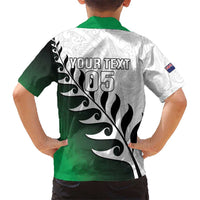Custom New Zealand Football Kid Hawaiian Shirt Go Aotearoa