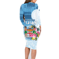 Fiji Day Family Matching Long Sleeve Bodycon Dress and Hawaiian Shirt Proud To Be Fijian LT05 - Polynesian Pride