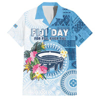 Fiji Day Family Matching Short Sleeve Bodycon Dress and Hawaiian Shirt Proud To Be Fijian LT05 Dad's Shirt - Short Sleeve Blue - Polynesian Pride