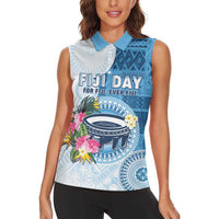 Fiji Day Women Sleeveless Polo Shirt Proud To Be Fijian