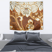 Fiji Spring Break Tapestry Fijian Tapa Pattern Brown LT05 - Polynesian Pride