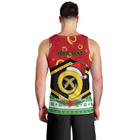 Personalized Vanuatu Christmas Men Tank Top Santa God Yumi LT05 - Polynesian Pride