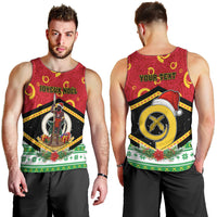 Personalized Vanuatu Christmas Men Tank Top Santa God Yumi LT05 - Polynesian Pride
