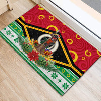 Vanuatu Christmas Rubber Doormat Santa God Yumi LT05 - Polynesian Pride
