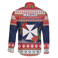 Wallis and Futuna Christmas Family Matching Off Shoulder Maxi Dress and Hawaiian Shirt Poinsettia Joyeux Noel LT05 - Polynesian Pride