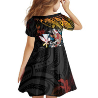 Hawaii And Japan Family Matching Long Sleeve Bodycon Dress and Hawaiian Shirt Koi Fish With Kanaka Maoli LT05 - Polynesian Pride