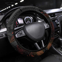 Hawaii And Japan Steering Wheel Cover Koi Fish With Kanaka Maoli