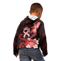Heart Health Awareness Kid Hoodie Warrior Wears Red Polynesian Style LT05 - Polynesian Pride