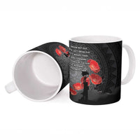 Cook Islands ANZAC Day Ceramic Mug Soldier Silhouette Remembrance