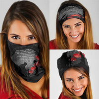 Cook Islands ANZAC Day Neck Gaiter Soldier Silhouette Remembrance