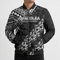 Hawaii Papakolea Born And Raised Bomber Puffer Jacket Hawaiian Tribal Pattern
