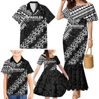 Hawaii Papakolea Born And Raised Family Matching Mermaid Dress and Hawaiian Shirt Hawaiian Tribal Pattern LT05 - Polynesian Pride