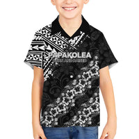 Hawaii Papakolea Born And Raised Kid Hawaiian Shirt Hawaiian Tribal Pattern