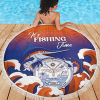 Marshall Islands Fishermen's Day Beach Blanket It's Fishing Time LT05 - Polynesian Pride