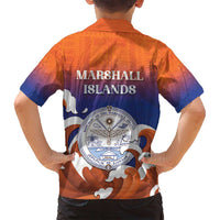 Marshall Islands Fishermen's Day Family Matching Tank Maxi Dress and Hawaiian Shirt It's Fishing Time LT05 - Polynesian Pride