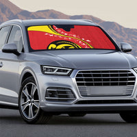 Papua New Guinea Independence Auto Sun Shade Special Style Red Version LT05 - Polynesian Pride
