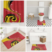 Papua New Guinea Independence Bathroom Set Special Style Red Version LT05 - Polynesian Pride