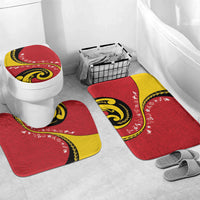 Papua New Guinea Independence Bathroom Set Special Style Red Version LT05 Mat Set Only (3 pcs) One Size Red - Polynesian Pride