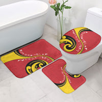 Papua New Guinea Independence Bathroom Set Special Style Red Version LT05 - Polynesian Pride