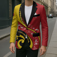Papua New Guinea Independence Blazer Special Style Red Version LT05 - Polynesian Pride