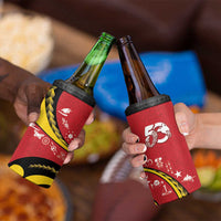 Papua New Guinea Independence 4 in 1 Can Cooler Tumbler Special Style Red Version LT05 - Polynesian Pride