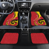 Papua New Guinea Independence Car Mats Special Style Red Version LT05 Set 4pcs Red - Polynesian Pride