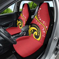 Papua New Guinea Independence Car Seat Cover Special Style Red Version LT05 - Polynesian Pride