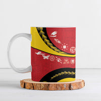 Papua New Guinea Independence Ceramic Mug Special Style Red Version LT05 Red - Polynesian Pride