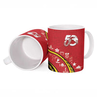 Papua New Guinea Independence Ceramic Mug Special Style Red Version LT05 - Polynesian Pride
