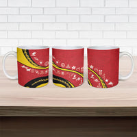 Papua New Guinea Independence Ceramic Mug Special Style Red Version LT05 - Polynesian Pride