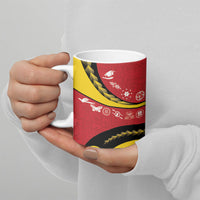 Papua New Guinea Independence Ceramic Mug Special Style Red Version LT05 - Polynesian Pride