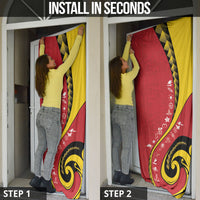 Papua New Guinea Independence Door Cover Special Style Red Version LT05 - Polynesian Pride