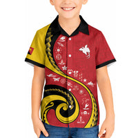 Papua New Guinea Independence Hawaiian Shirt Special Style Red Version LT05 - Polynesian Pride