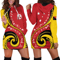 Papua New Guinea Independence Hoodie Dress Special Style Red Version LT05 - Polynesian Pride