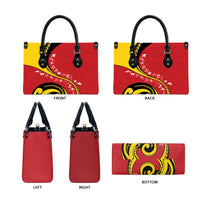 Papua New Guinea Independence Leather Bag Special Style Red Version LT05 - Polynesian Pride