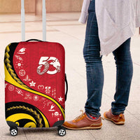 Papua New Guinea Independence Luggage Cover Special Style Red Version LT05 Red - Polynesian Pride