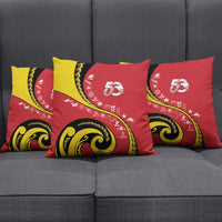 Papua New Guinea Independence Pillow Cover Special Style Red Version LT05 - Polynesian Pride