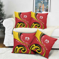 Papua New Guinea Independence Pillow Cover Special Style Red Version LT05 - Polynesian Pride