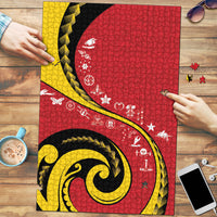 Papua New Guinea Independence Puzzle Special Style Red Version LT05 Red - Polynesian Pride