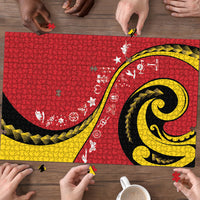 Papua New Guinea Independence Puzzle Special Style Red Version LT05 - Polynesian Pride