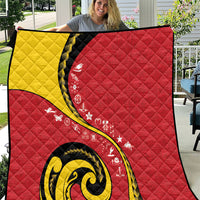 Papua New Guinea Independence Quilt Special Style Red Version LT05 Red - Polynesian Pride