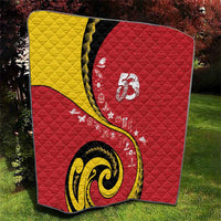 Papua New Guinea Independence Quilt Special Style Red Version LT05 - Polynesian Pride