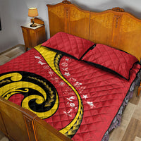 Papua New Guinea Independence Quilt Bed Set Special Style Red Version LT05 - Polynesian Pride