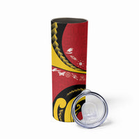 Papua New Guinea Independence Skinny Tumbler Special Style Red Version LT05 - Polynesian Pride