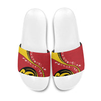 Papua New Guinea Independence Slide Sandals Special Style Red Version LT05 - Polynesian Pride