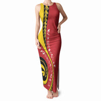 Papua New Guinea Independence Tank Maxi Dress Special Style Red Version LT05 Women Red - Polynesian Pride