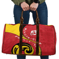 Papua New Guinea 50th Independence Anniversary Travel Bag Special Style Red Version - Polynesian Pride