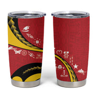 Papua New Guinea Independence Tumbler Cup Special Style Red Version LT05 Red - Polynesian Pride