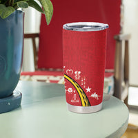 Papua New Guinea Independence Tumbler Cup Special Style Red Version LT05 - Polynesian Pride