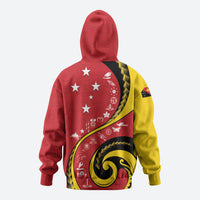 Papua New Guinea Independence Zip Hoodie Special Style Red Version LT05 - Polynesian Pride